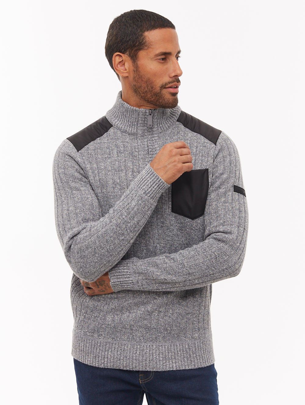 Verto Quarter-Zip Sweater - Grey
