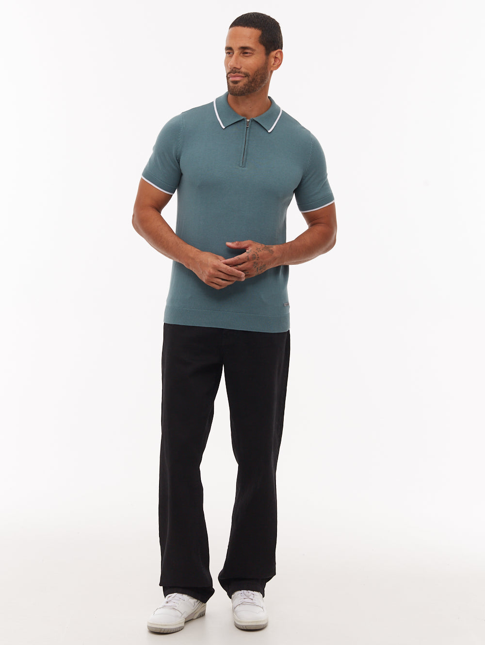 Settio Knit Polo Shirt - Green