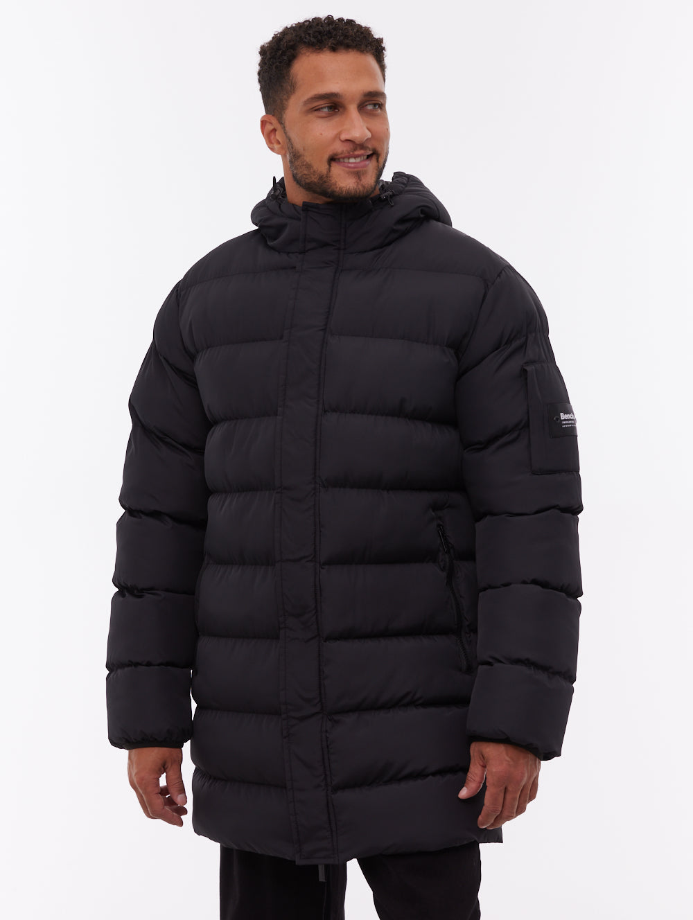 Texani Hooded Puffer Jacket - Black
