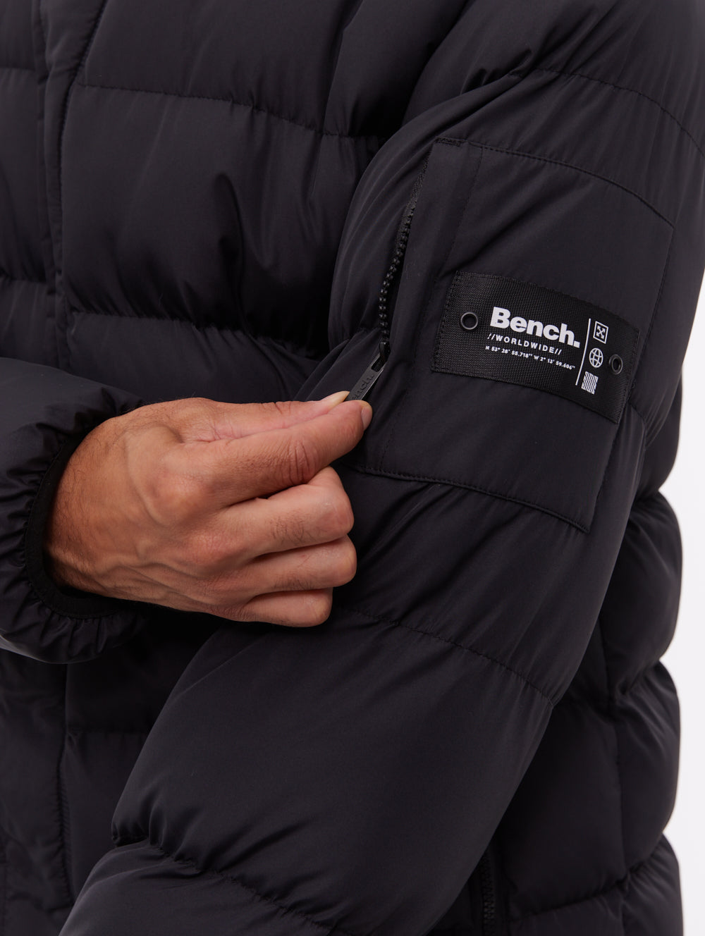 Texani Hooded Puffer Jacket - Black