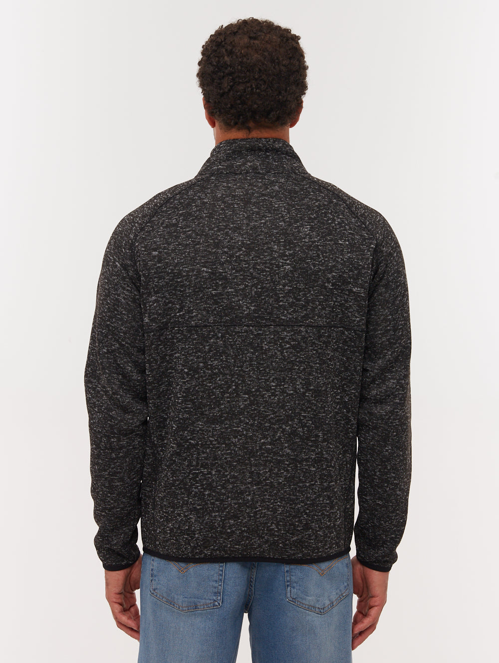 Middeo Funnel-Neck Zip-Up - Black