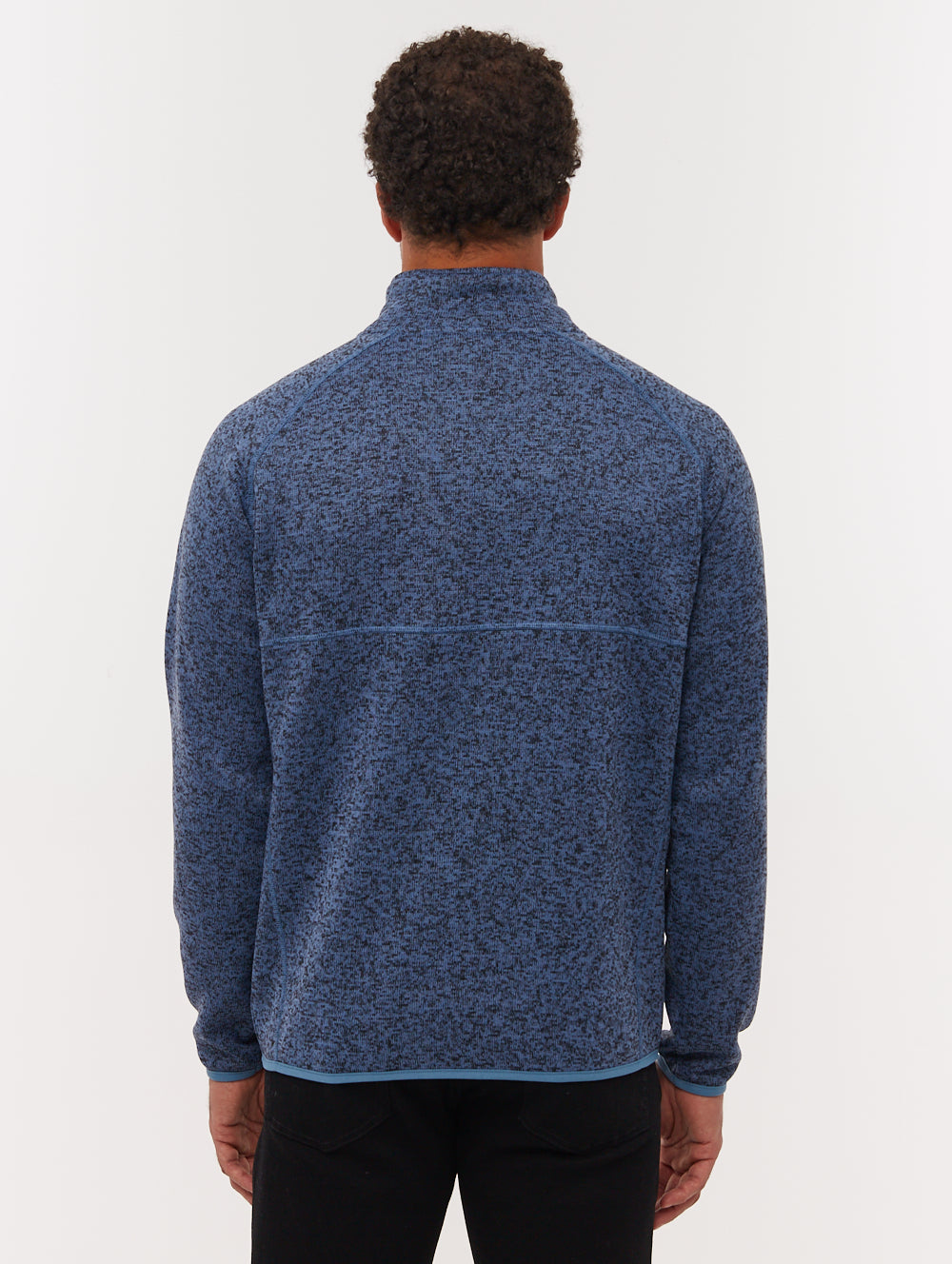 Middeo Funnel-Neck Zip-Up - Blue