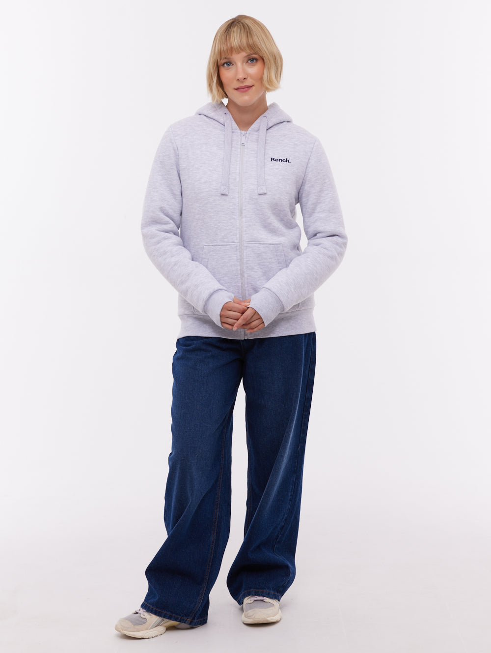 Mintz Sherpa-Lined Zip-Up Hoodie - Grey