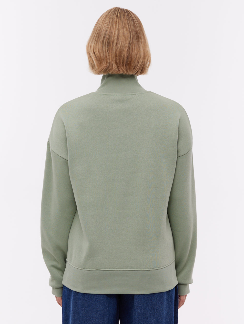 Zilia Quarter-Zip Funnel Neck - Green