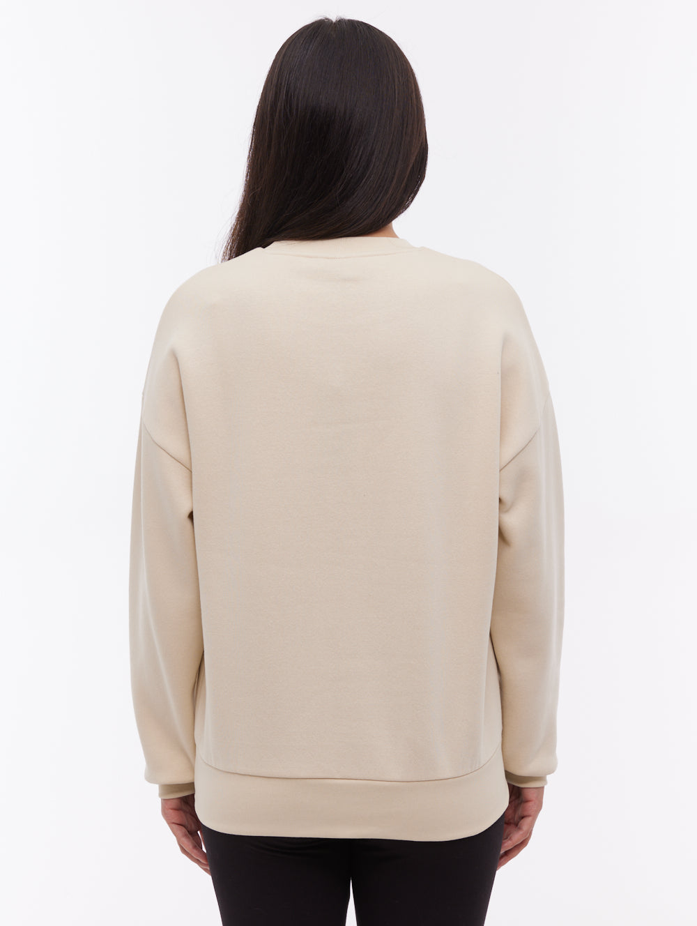 Ilma Deboss Crew Neck - White