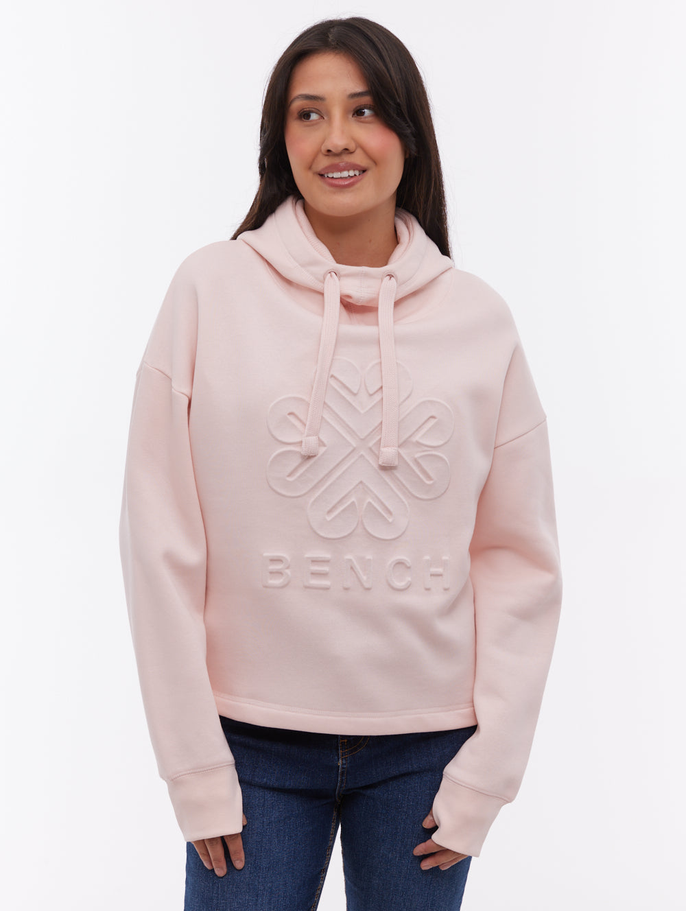 Elaina Deboss Hoodie - Pink