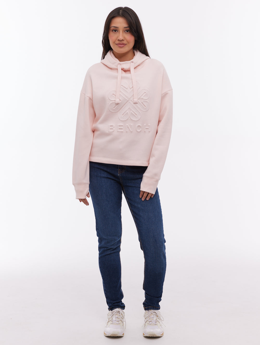 Elaina Deboss Hoodie - Pink