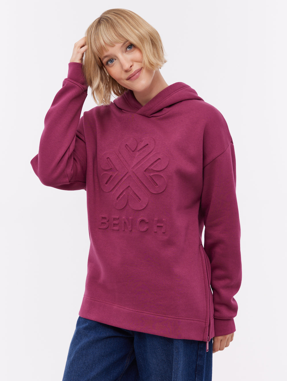 Rayra Deboss Hoodie - Red