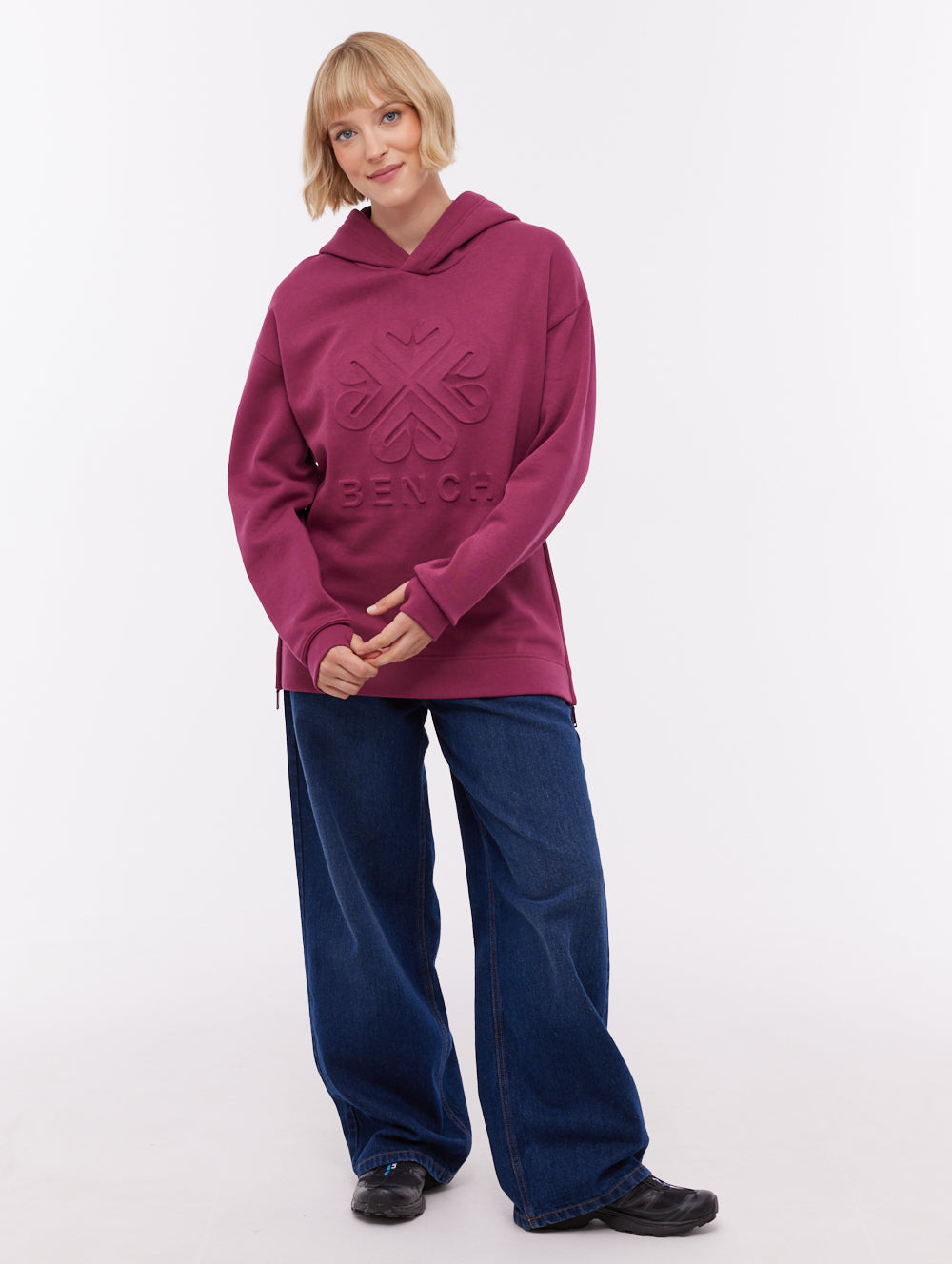 Rayra Deboss Hoodie - Red