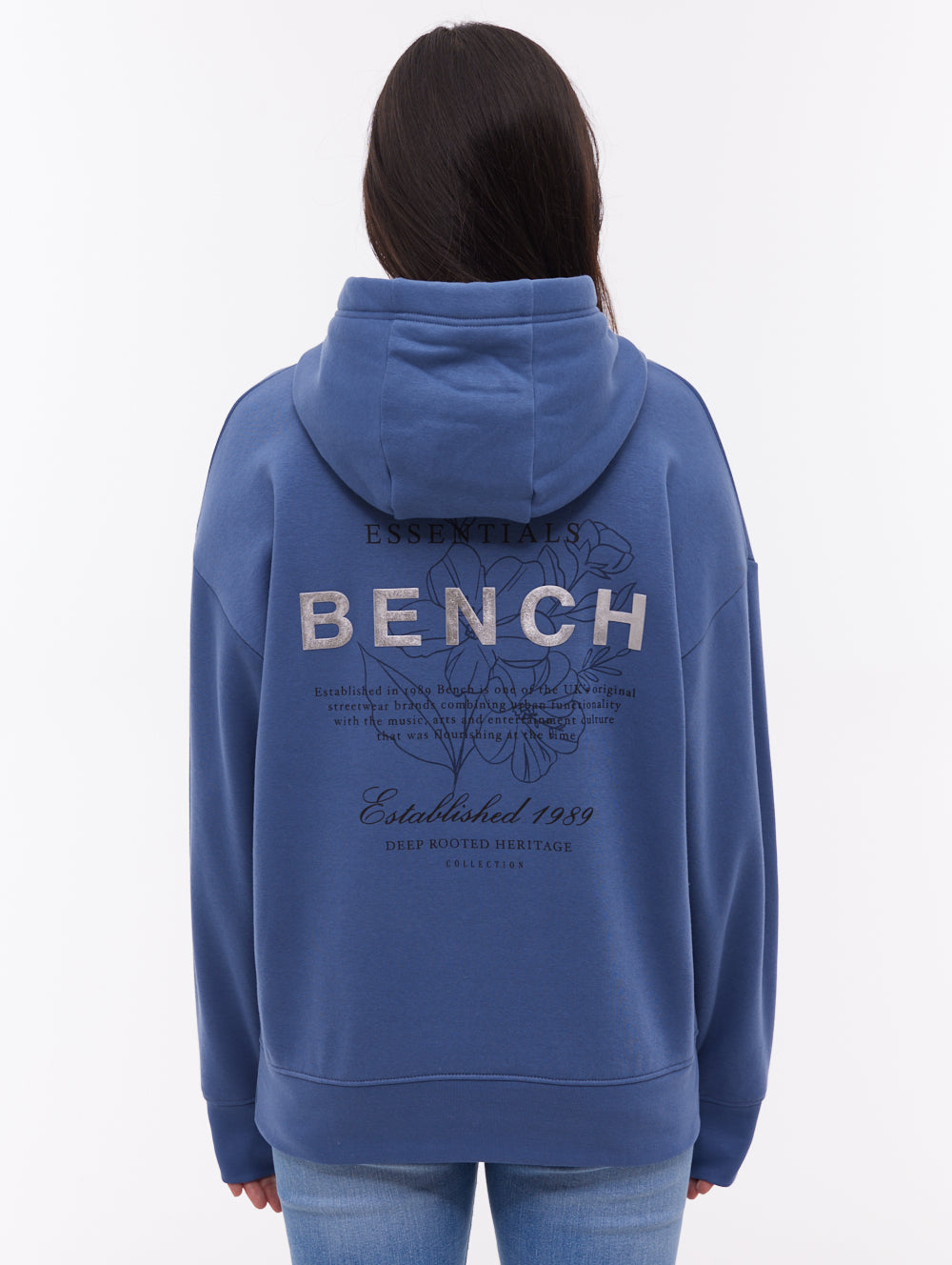 Harmy Back Graphic Hoodie - Blue