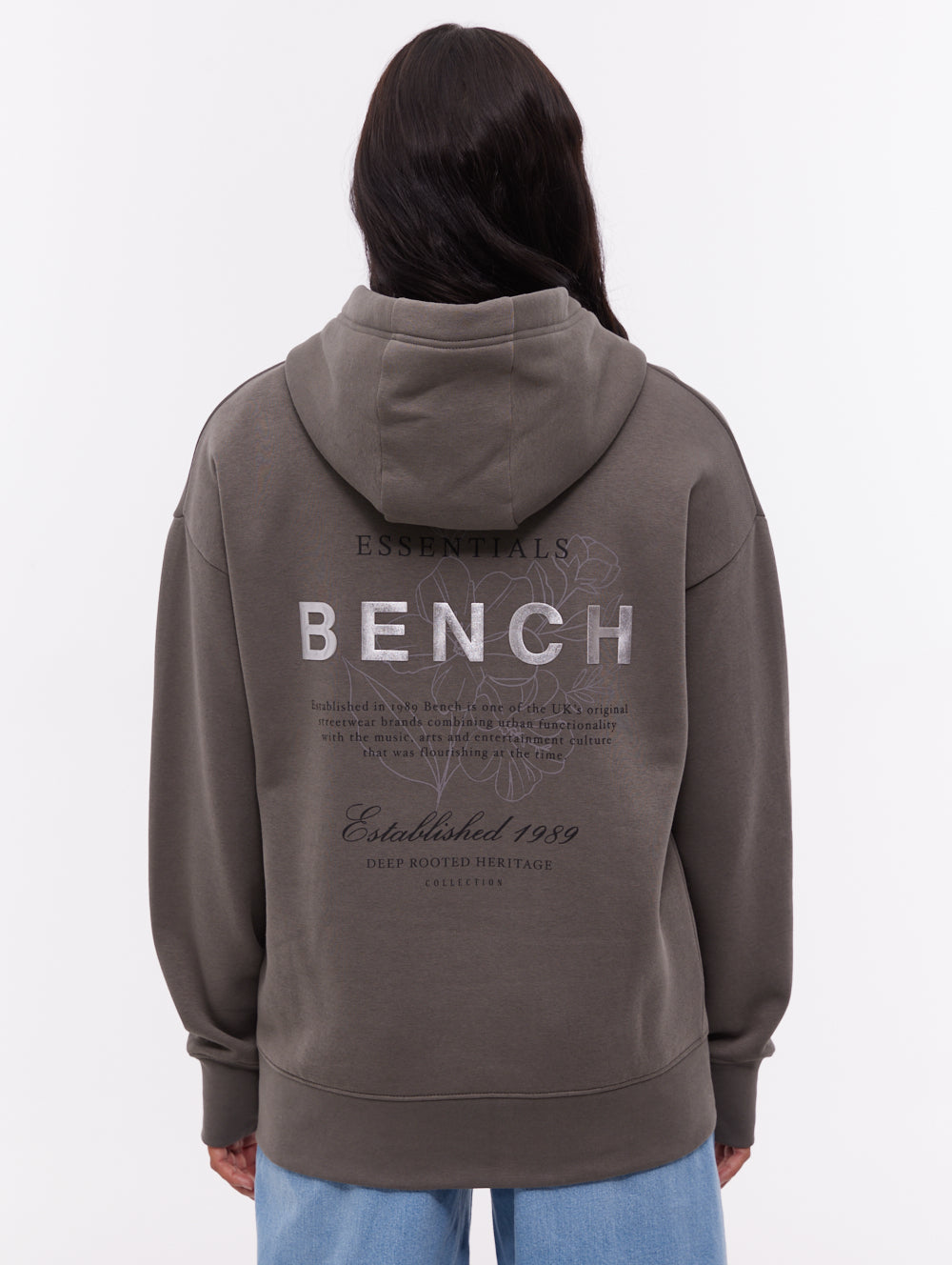 Harmy Back Graphic Hoodie - Grey