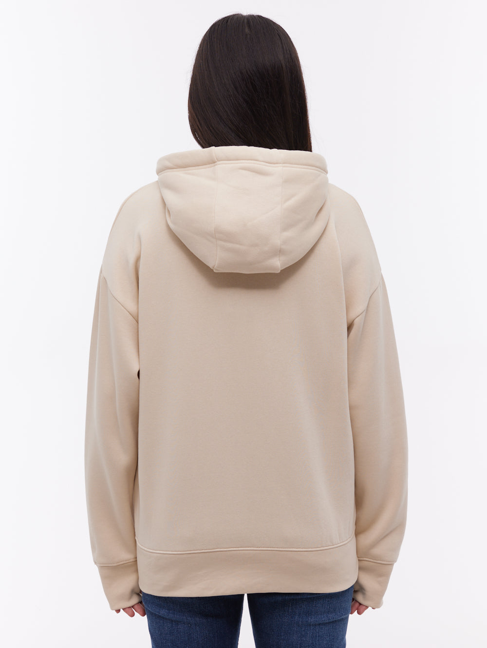 Kingra Oversize Zip-Up Hoodie - White