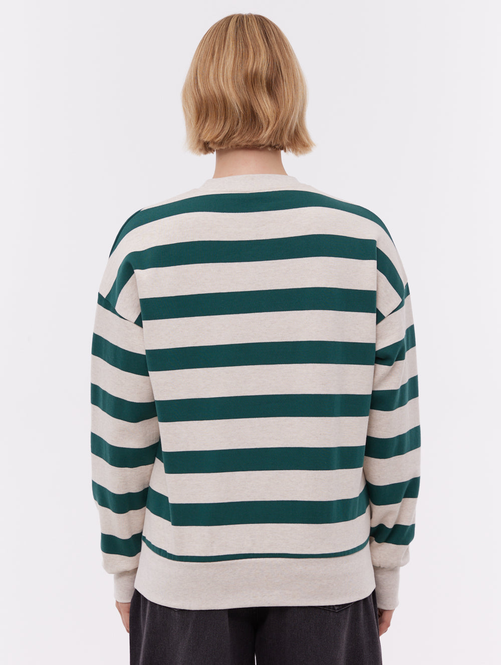 Jaye Collegiate Striped Crew Neck - Beige