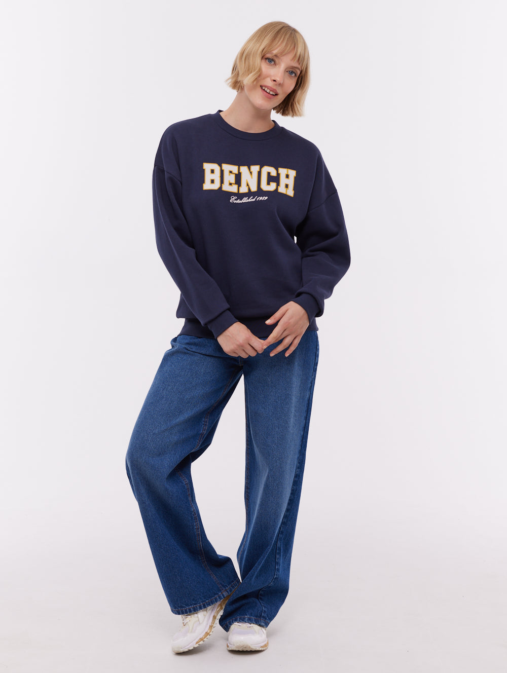 Ercie Collegiate Crew Neck - Blue