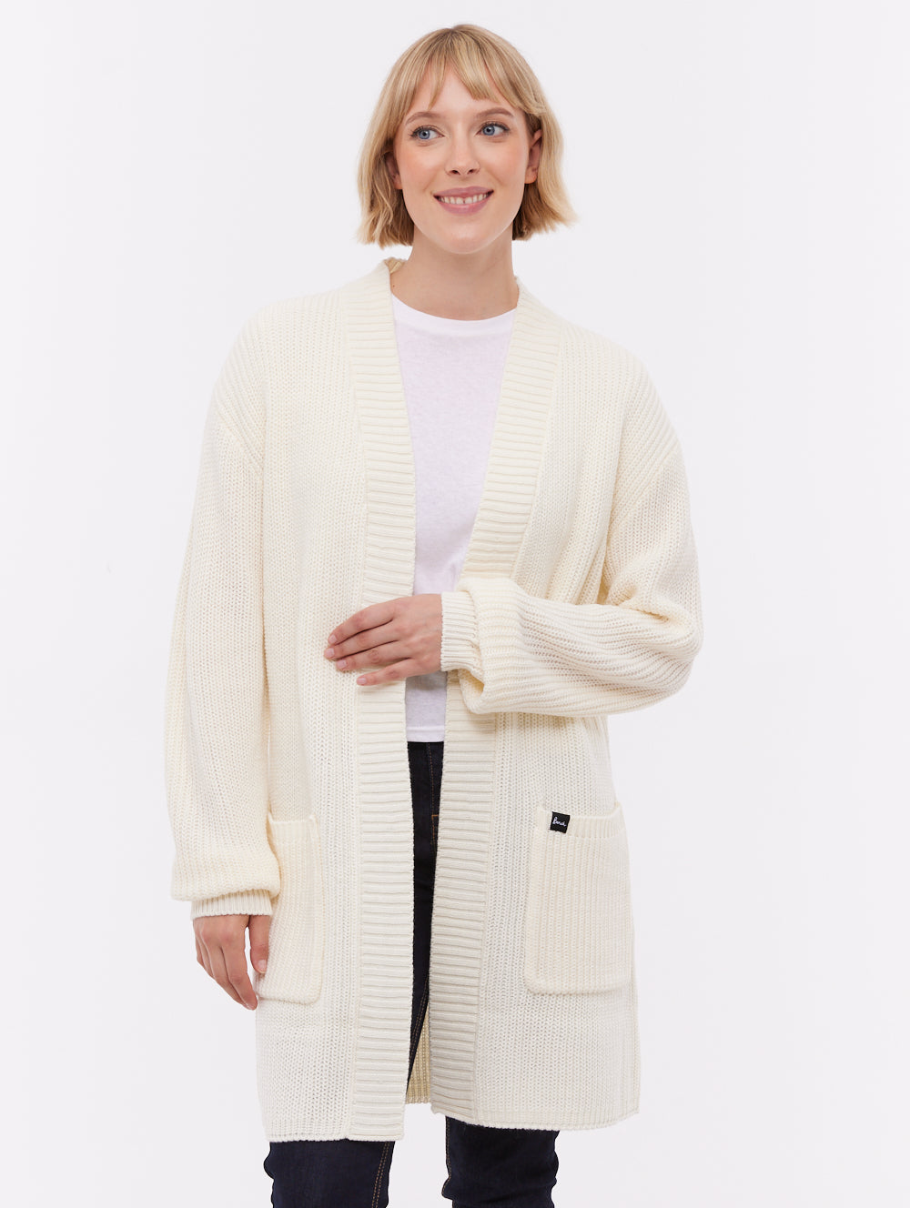 Asteria Long Cardigan Sweater - White