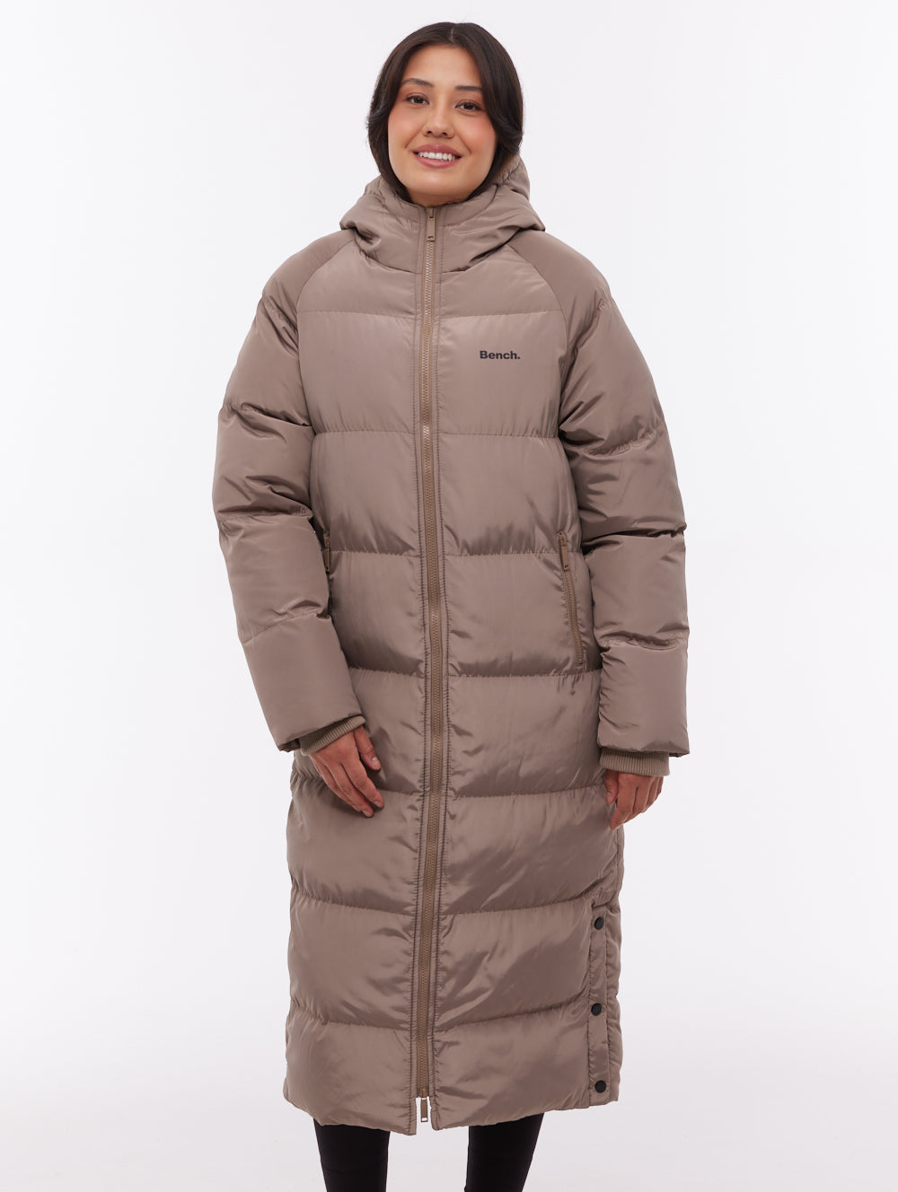 Ryelle Hooded Maxi Parka - Brown