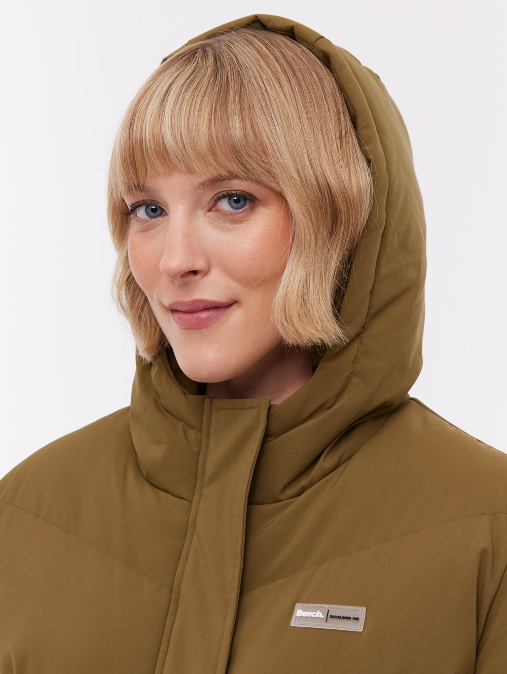 Fina Hooded Puffer Coat - Green