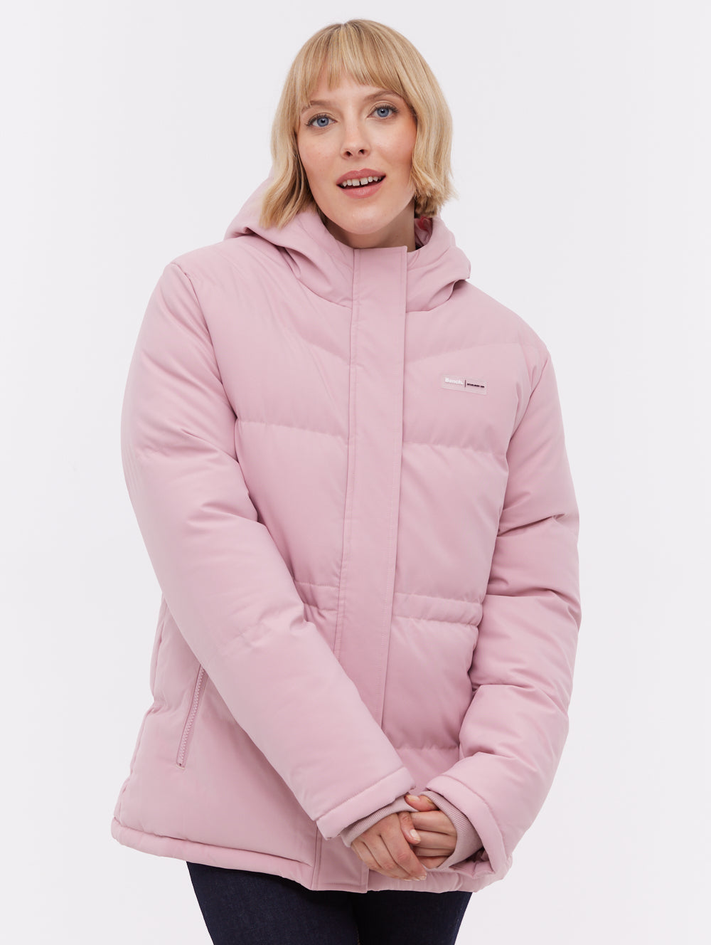 Fina Hooded Puffer Coat - Pink