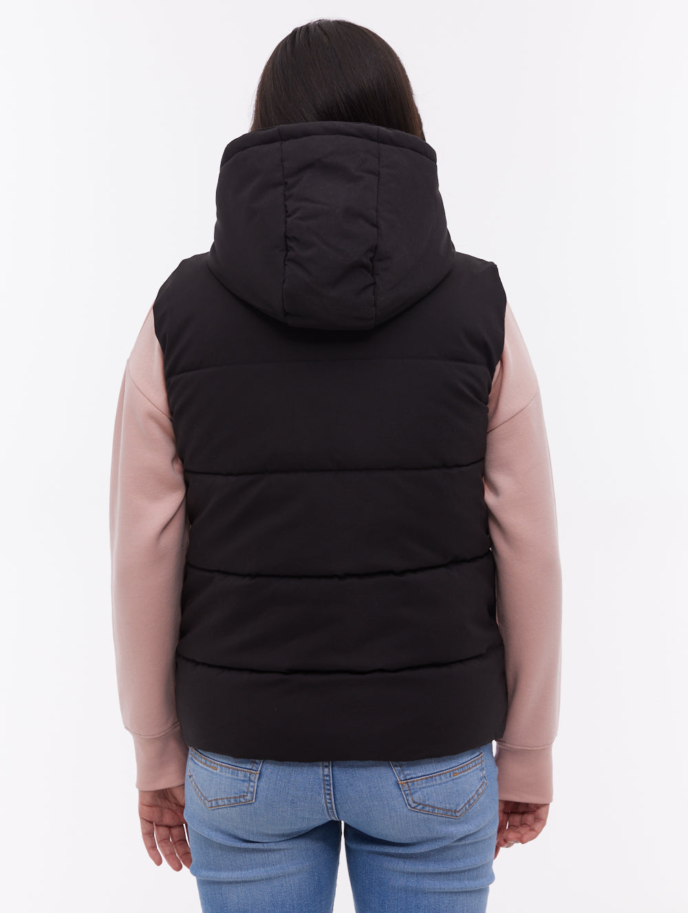 Hollew Hooded Vest - Black