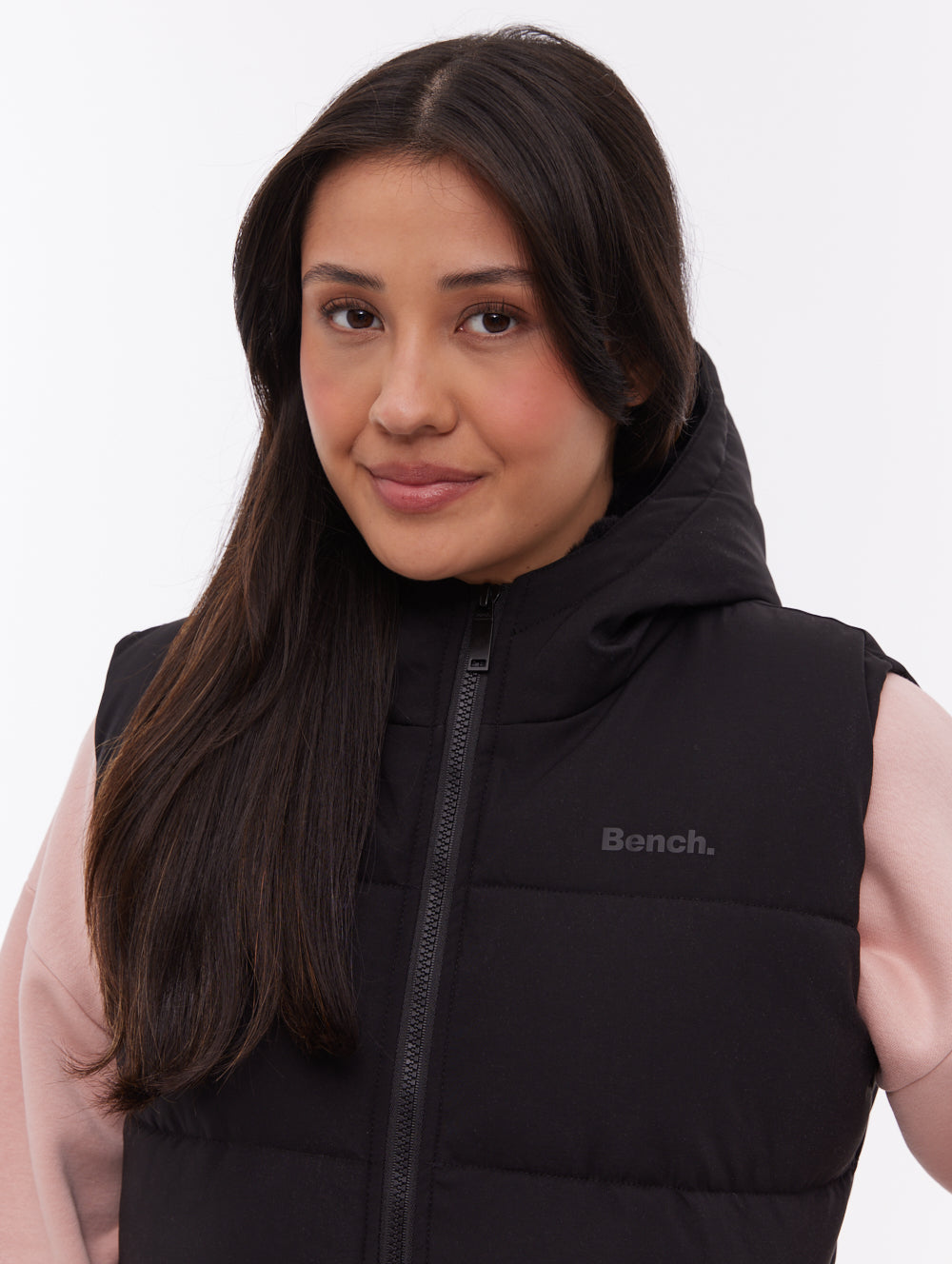 Hollew Hooded Vest - Black