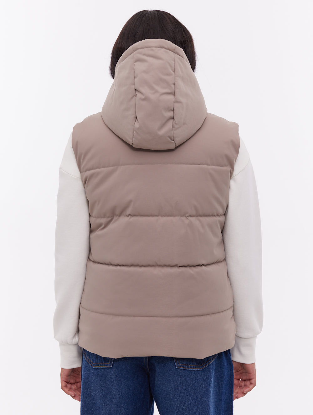 Hollew Hooded Vest - Brown