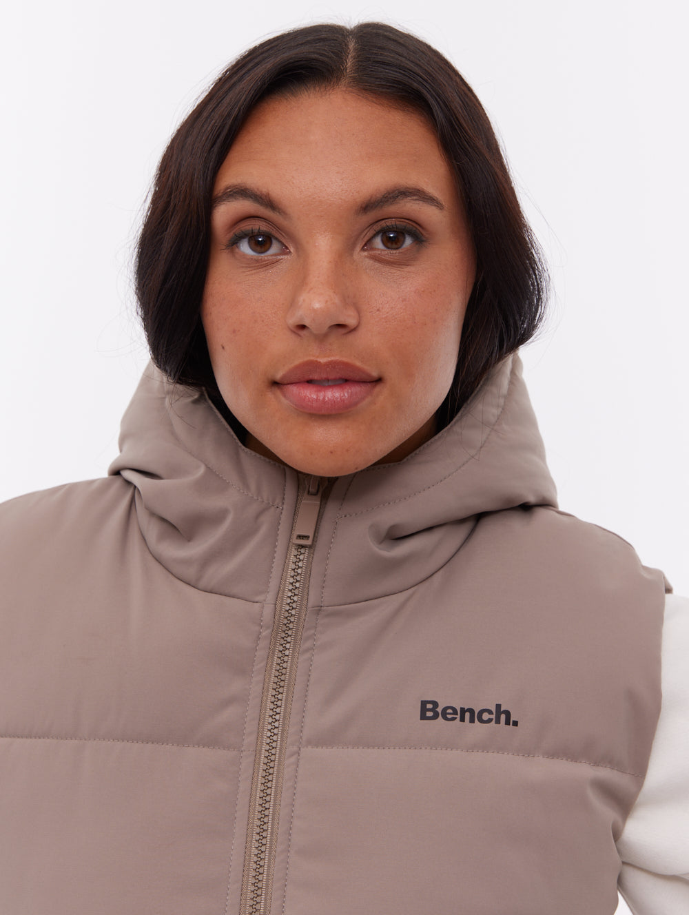 Hollew Hooded Vest - Brown