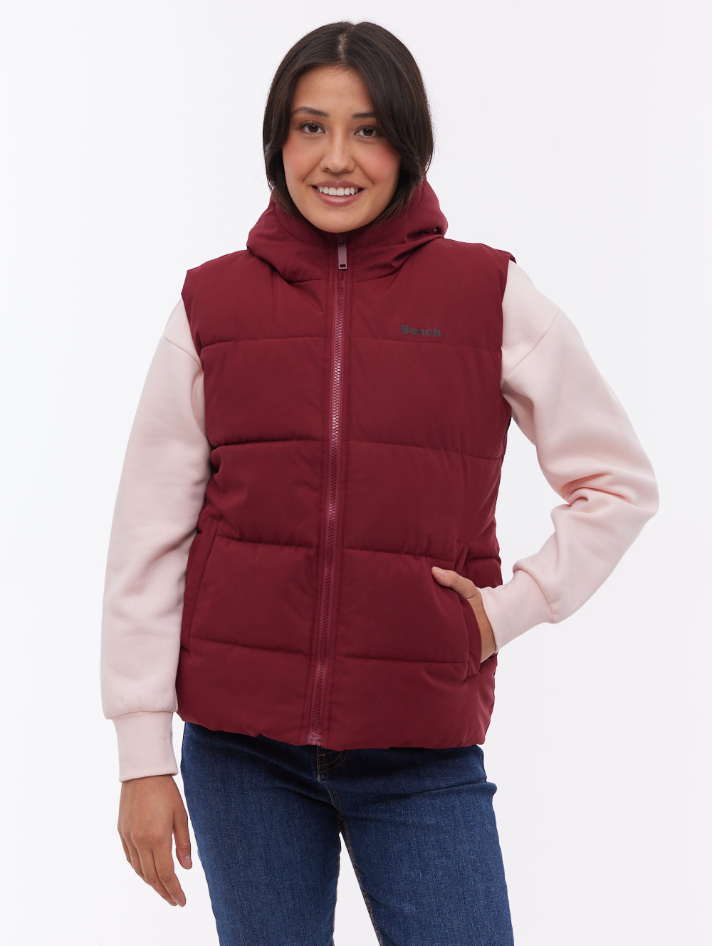 Hollew Hooded Vest - Red