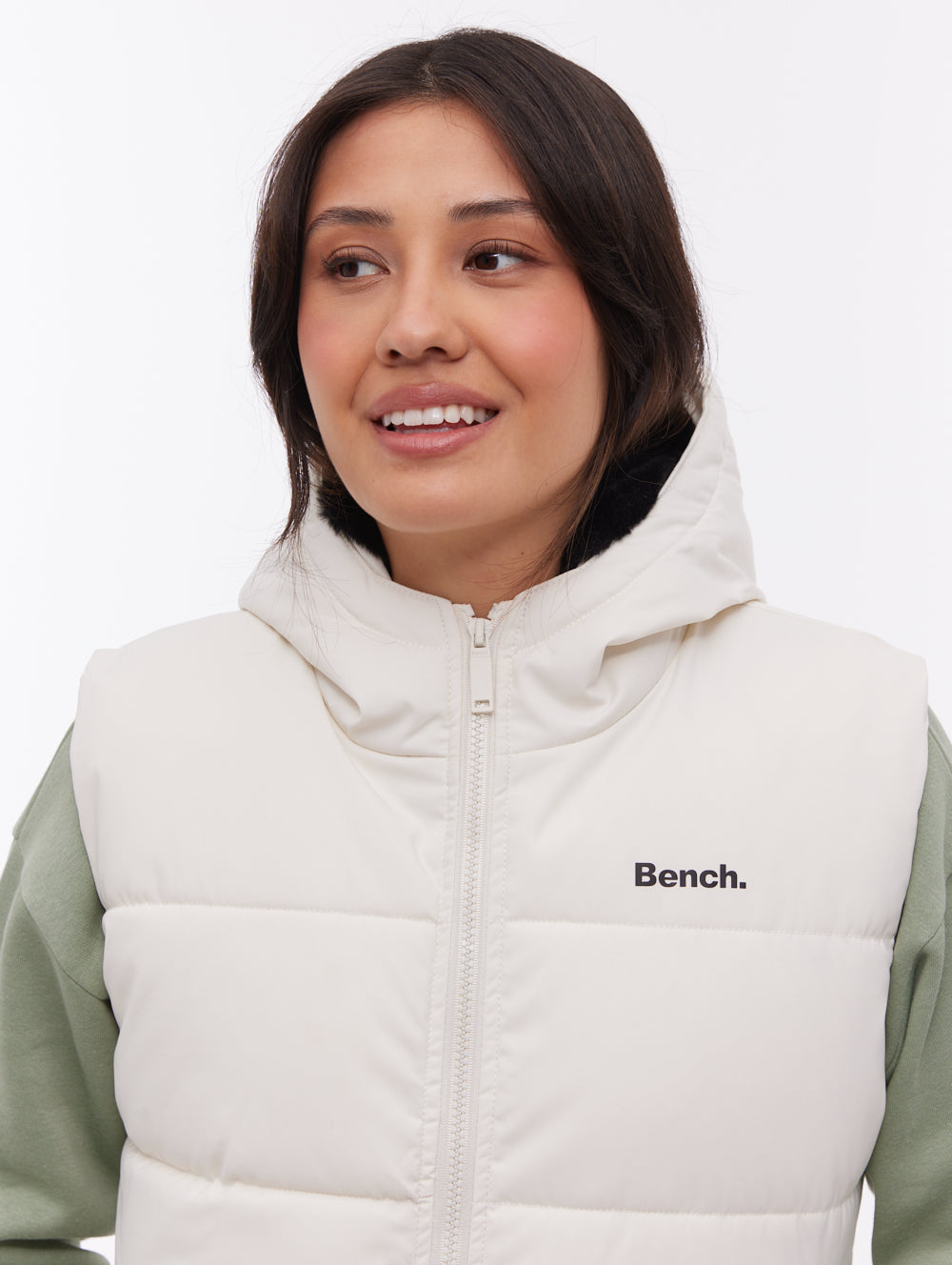 Hollew Hooded Vest - White