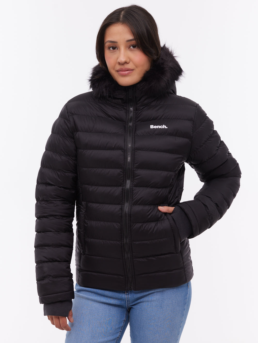 Mal Hooded Puffer Jacket - Black