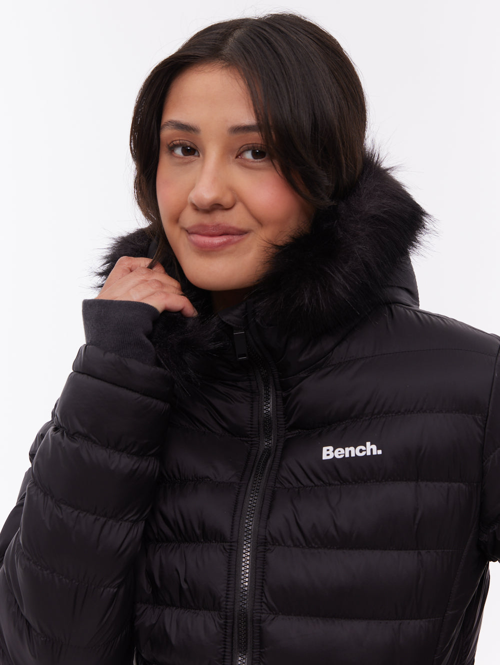 Mal Hooded Puffer Jacket - Black