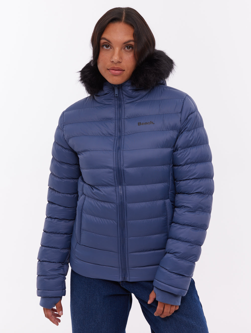 Mal Hooded Puffer Jacket - Blue