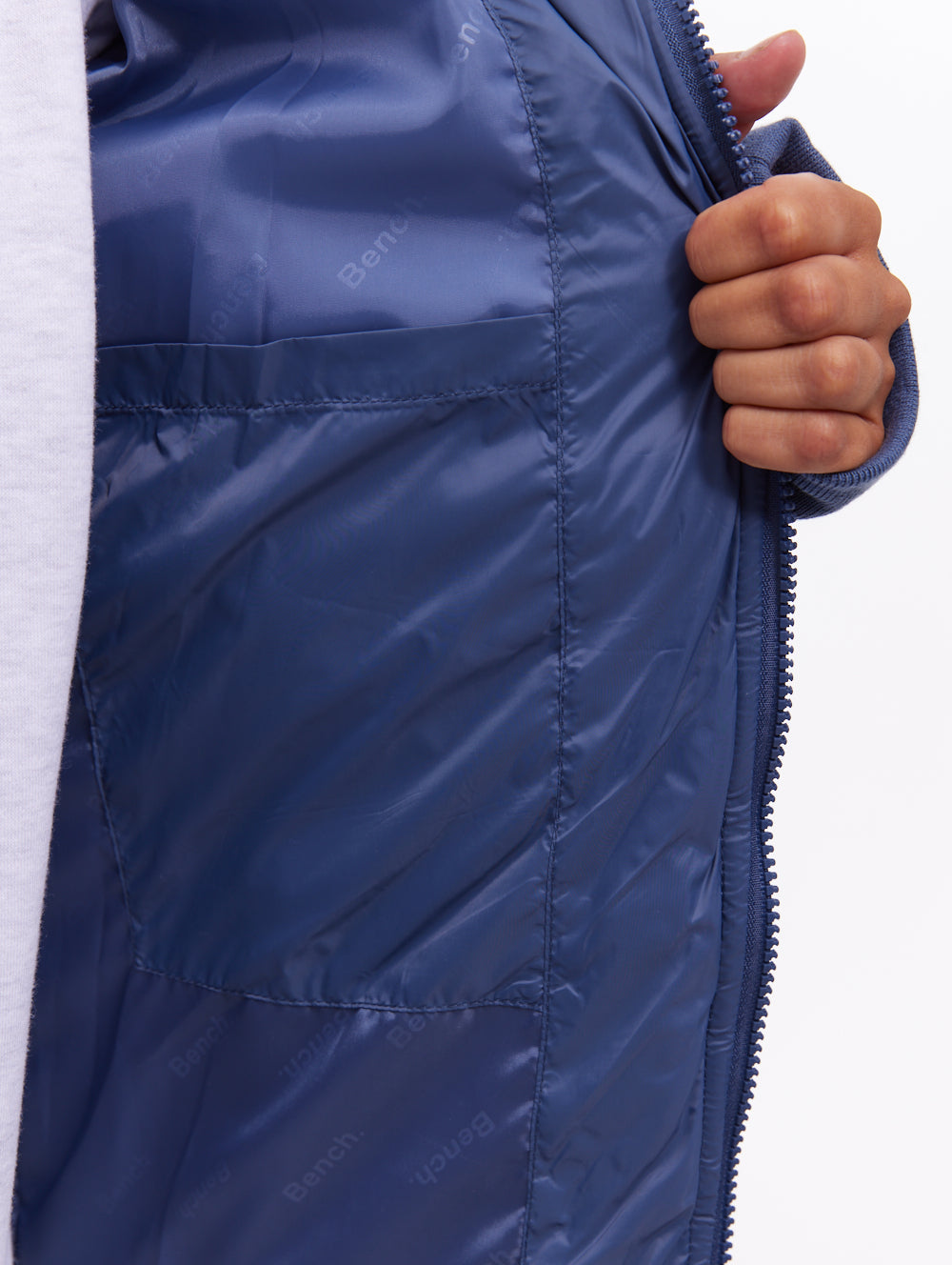 Mal Hooded Puffer Jacket - Blue