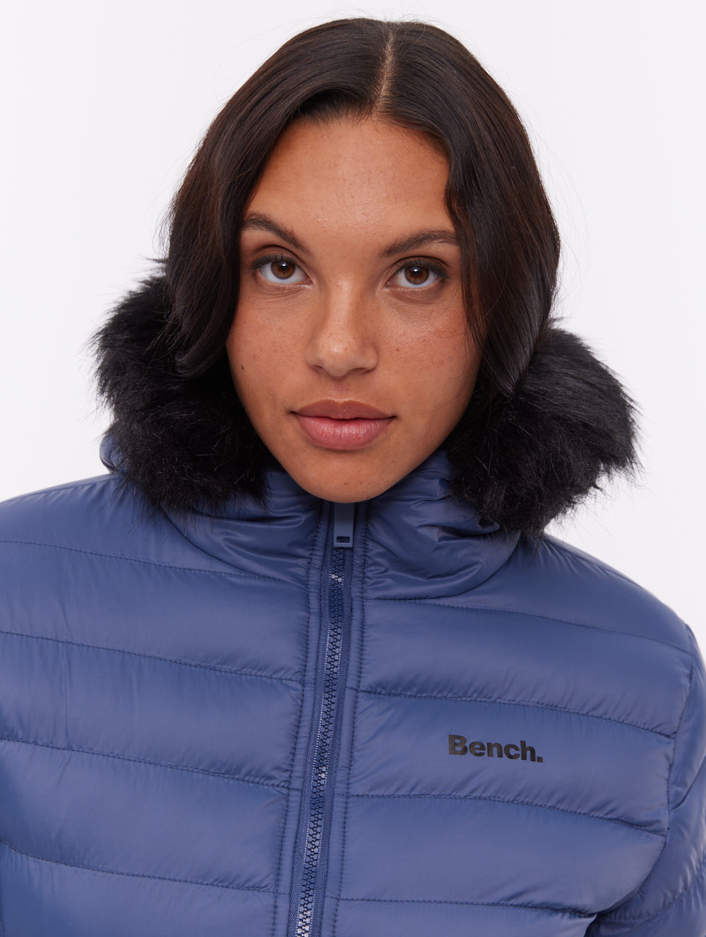 Mal Hooded Puffer Jacket - Blue