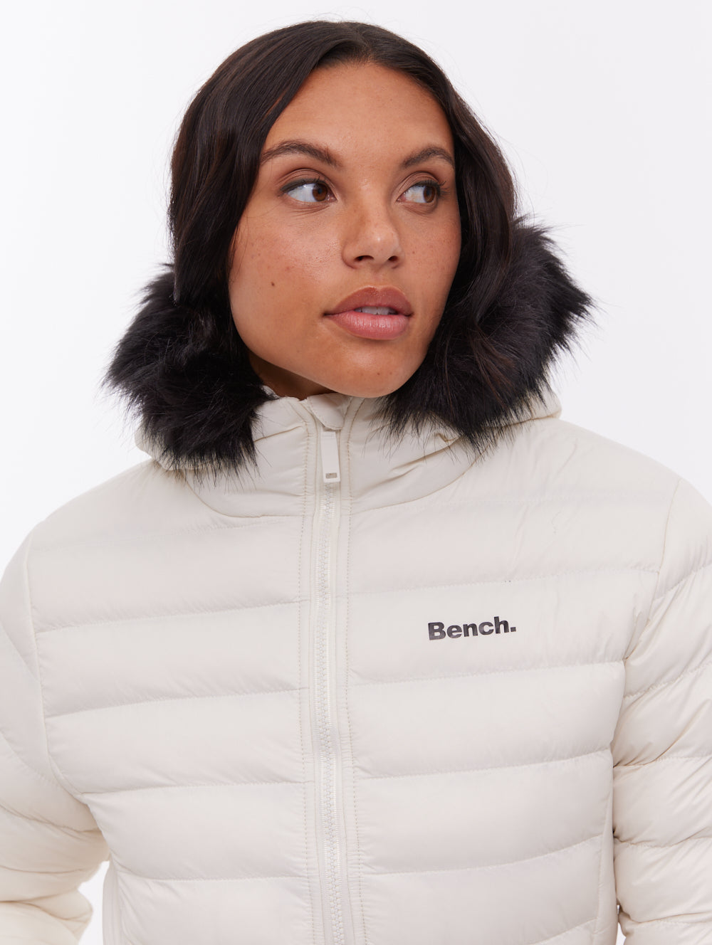 Mal Hooded Puffer Jacket - White