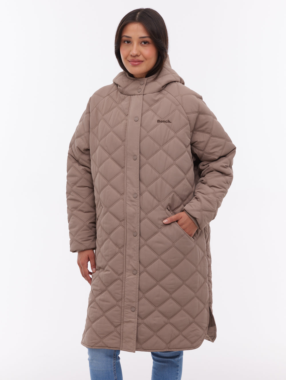 Gemna Quilted Parka - Brown