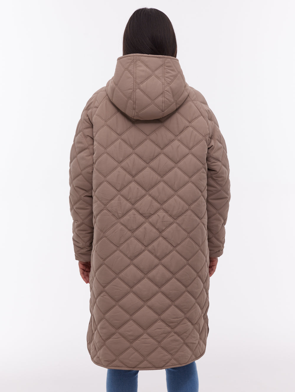 Gemna Quilted Parka - Brown