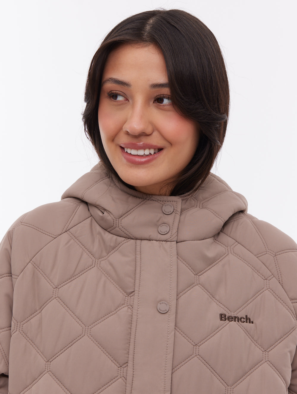 Gemna Quilted Parka - Brown