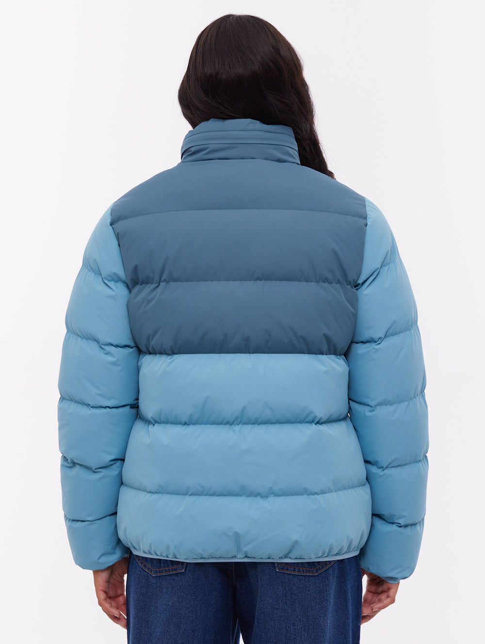Jehn Two-Tone Puffer Jacket - Aqua
