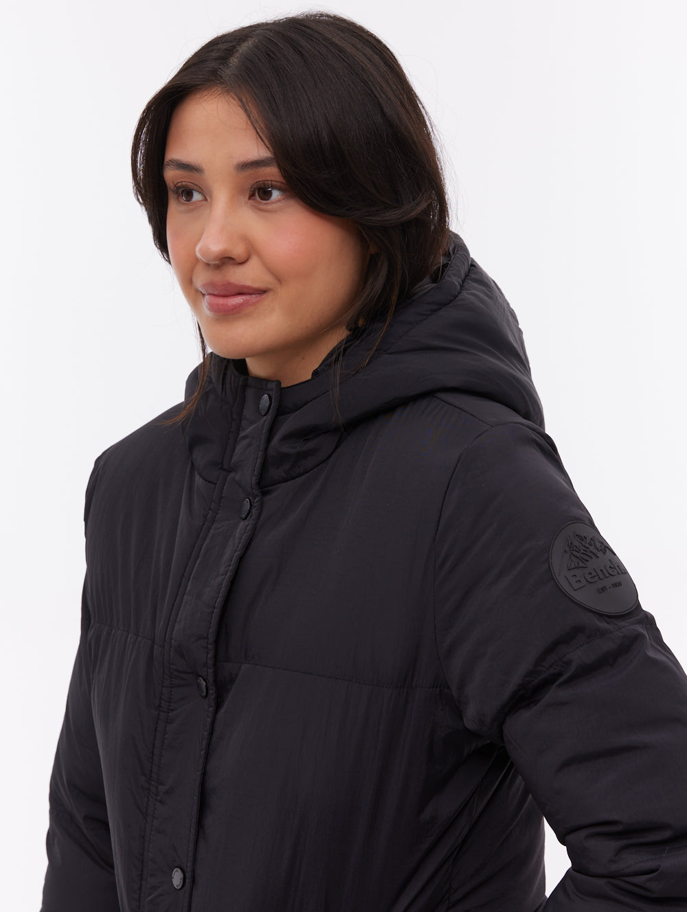 Willah Hooded Puffer Jacket - Black