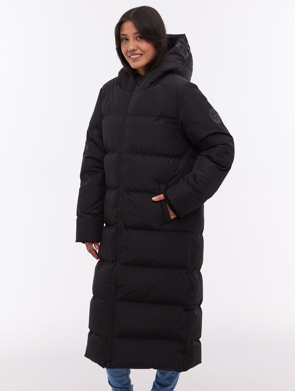 Elli Maxi Puffer Coat - Black