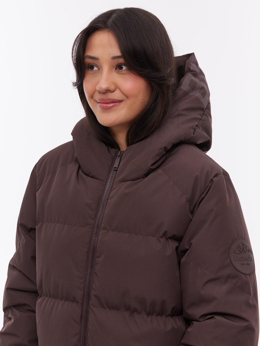 Elli Maxi Puffer Coat - Brown
