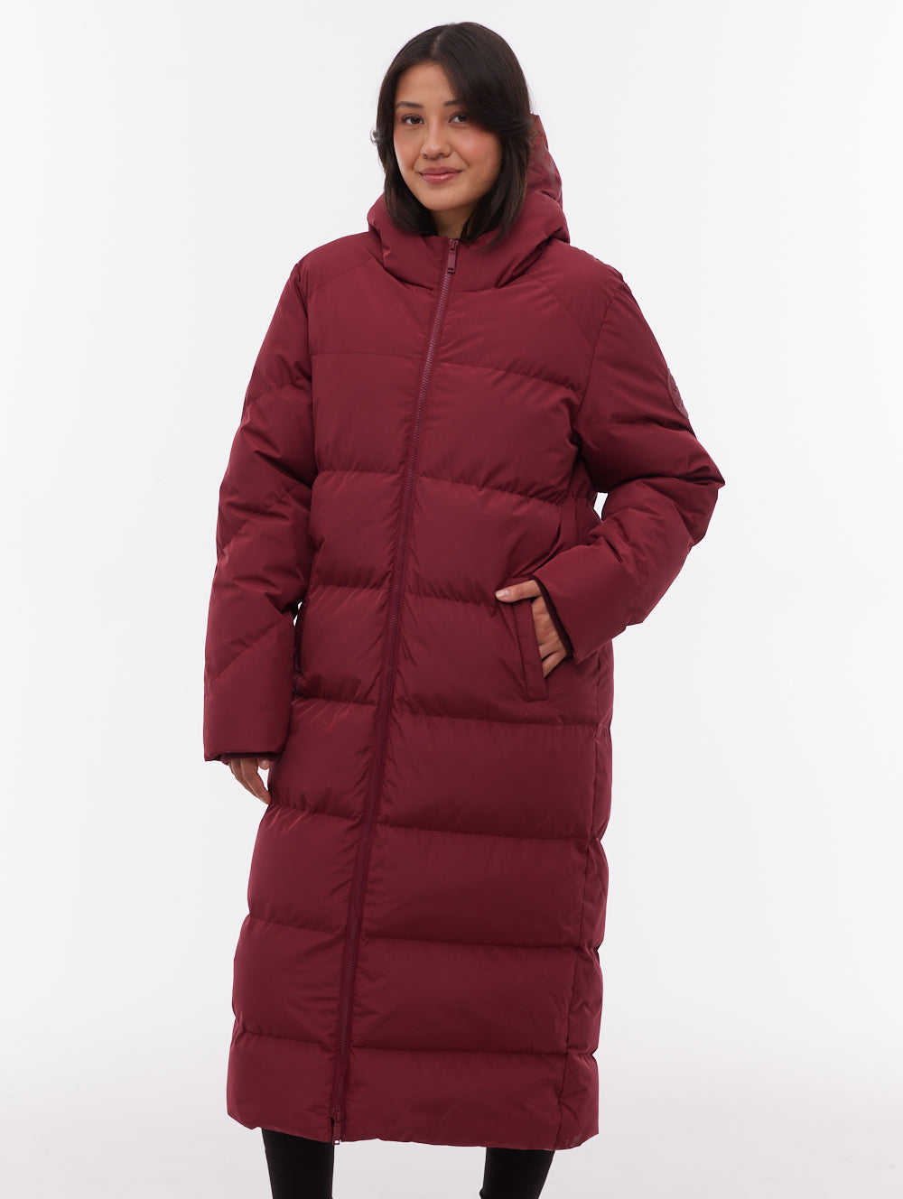 Elli Maxi Puffer Coat - Red