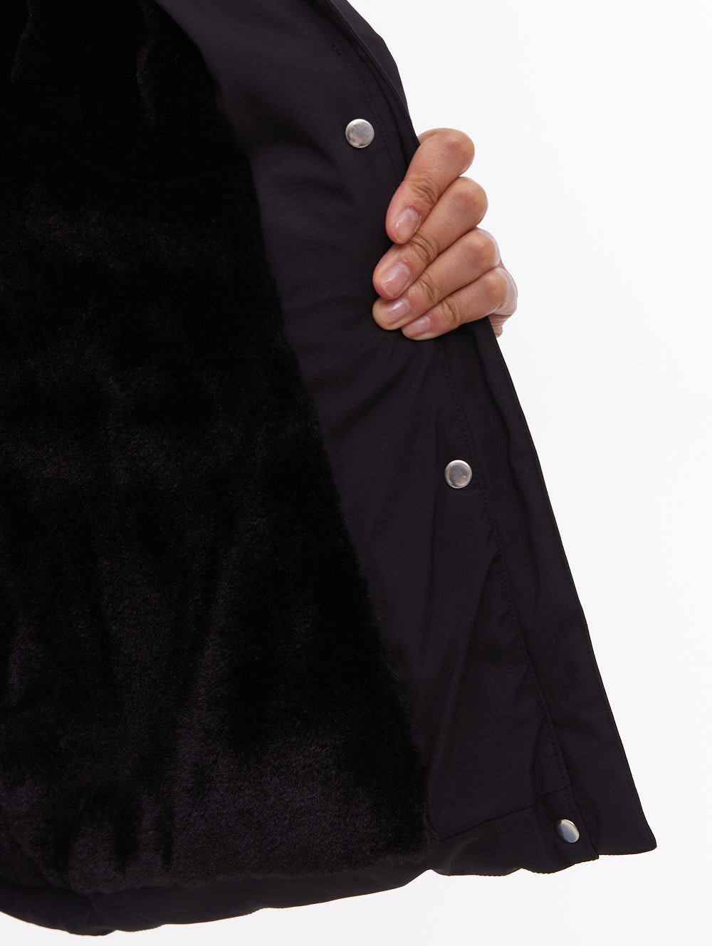 Atha Hooded Puffer Jacket - Black