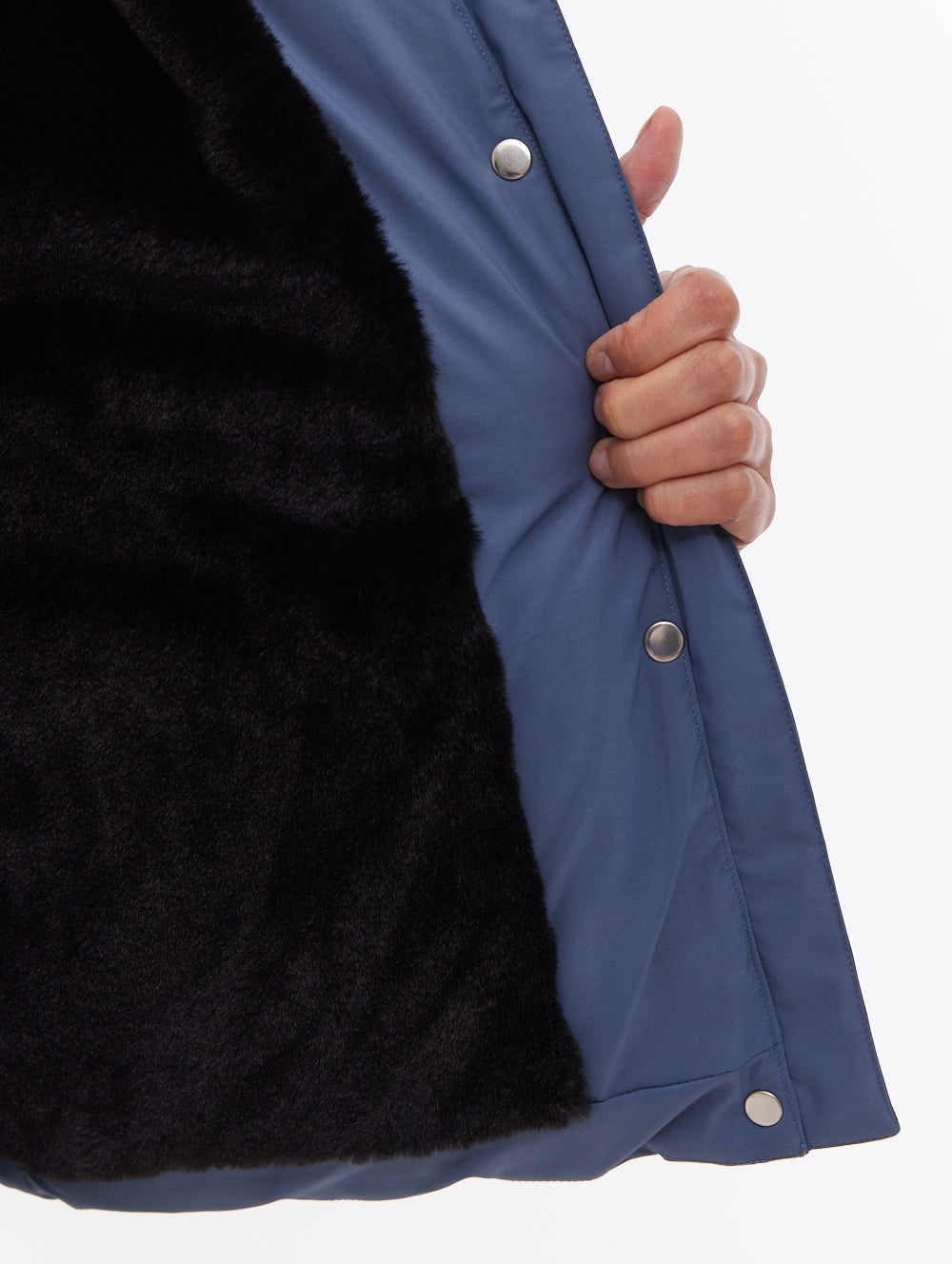 Atha Hooded Puffer Jacket - Blue