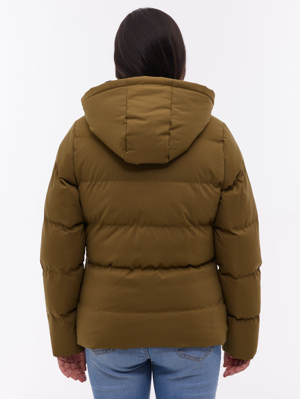 Atha Hooded Puffer Jacket - Green
