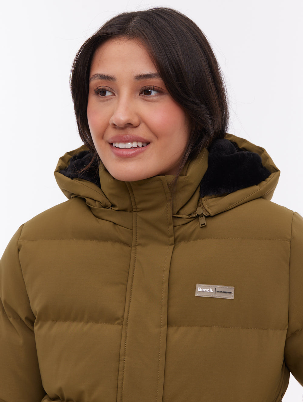Atha Hooded Puffer Jacket - Green